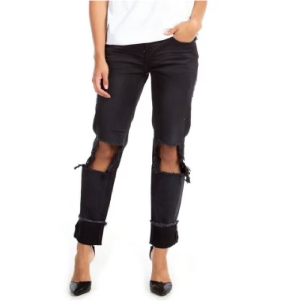 One Teaspoon Awesome Baggies Distressed Jeans - Picture 3 of 13